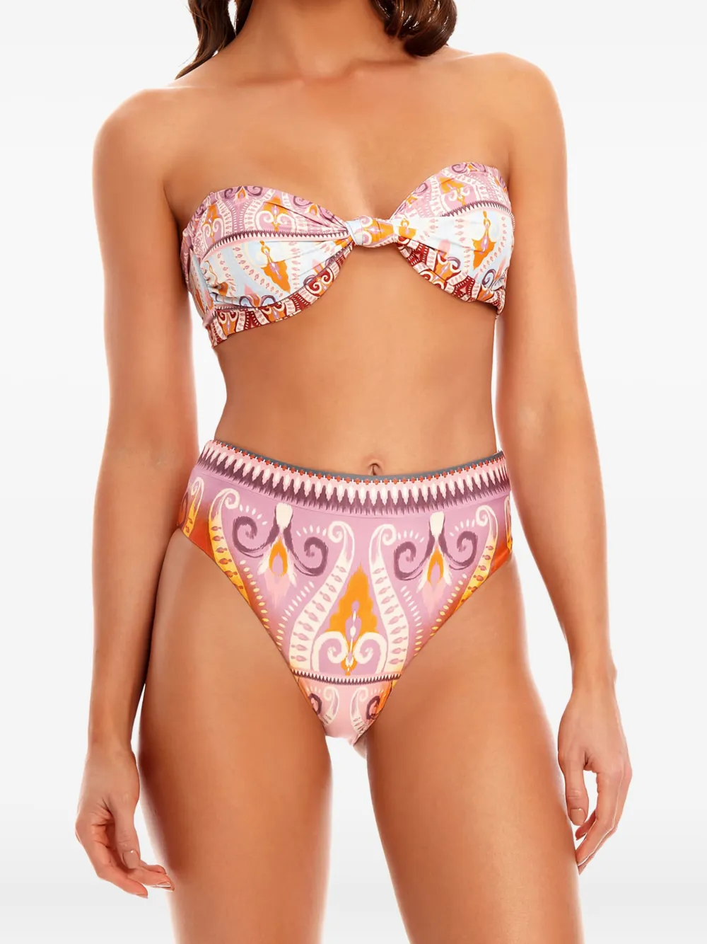 Agua Bendita Penelope Reversible Bikini Bottoms In Multi
