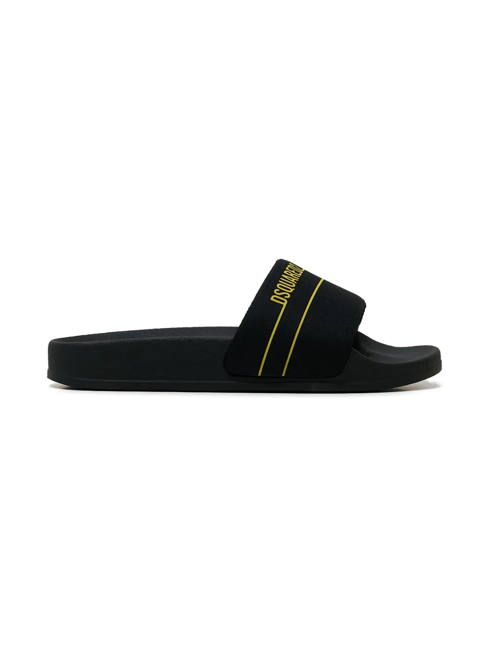 DSQUARED2 KIDS Teenslippers met logo-bandje Zwart