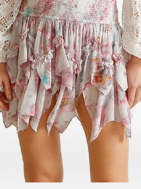 IXIAH Sirelli ruffled floral skirt