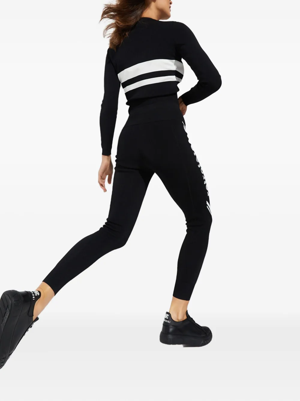 Retrofête Sloanne legging met logo Zwart