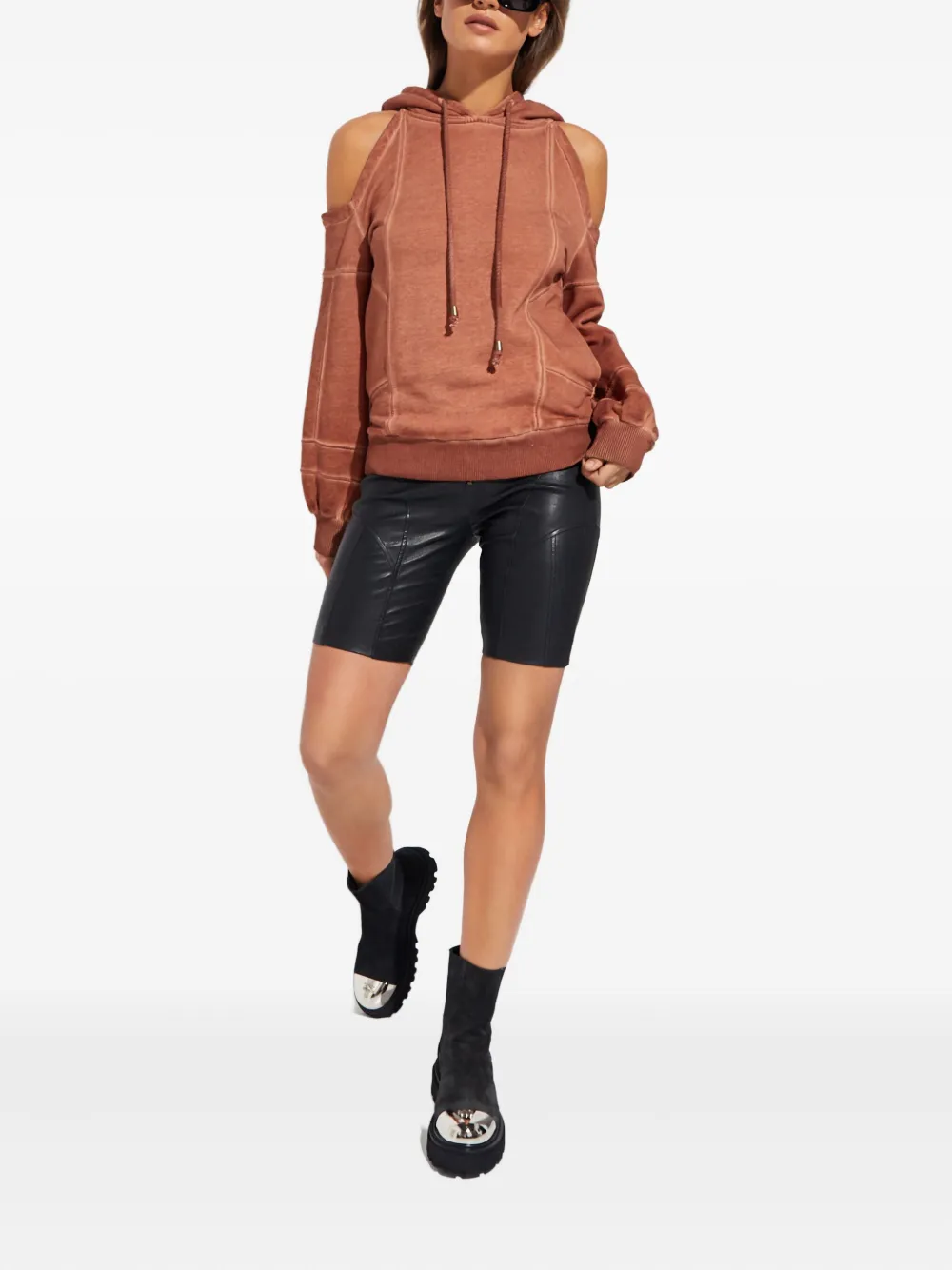 Retrofête Badstof hoodie - Bruin