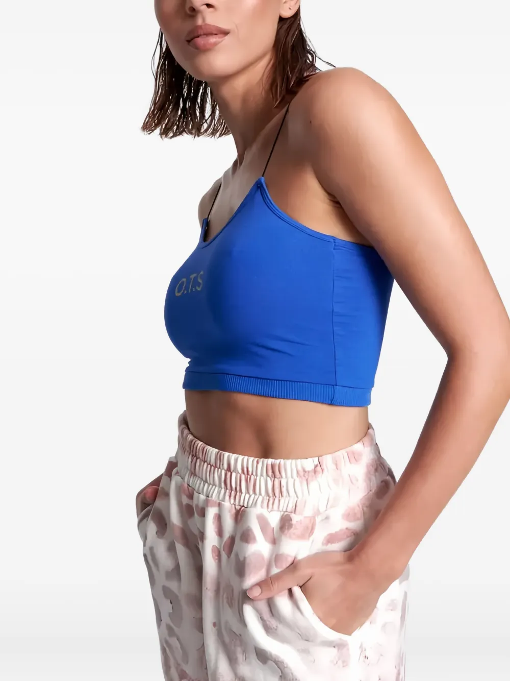  One Teaspoon Logo String Top - Blue 