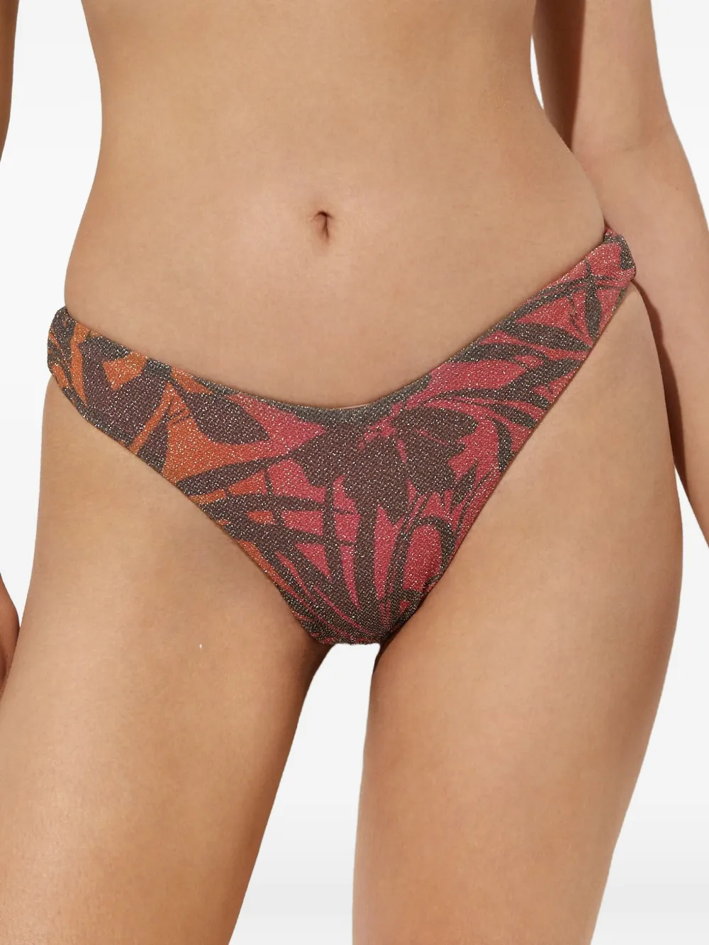 Beach Riot Hibiscus Shine Vanessa Bikinihöschen - Rot