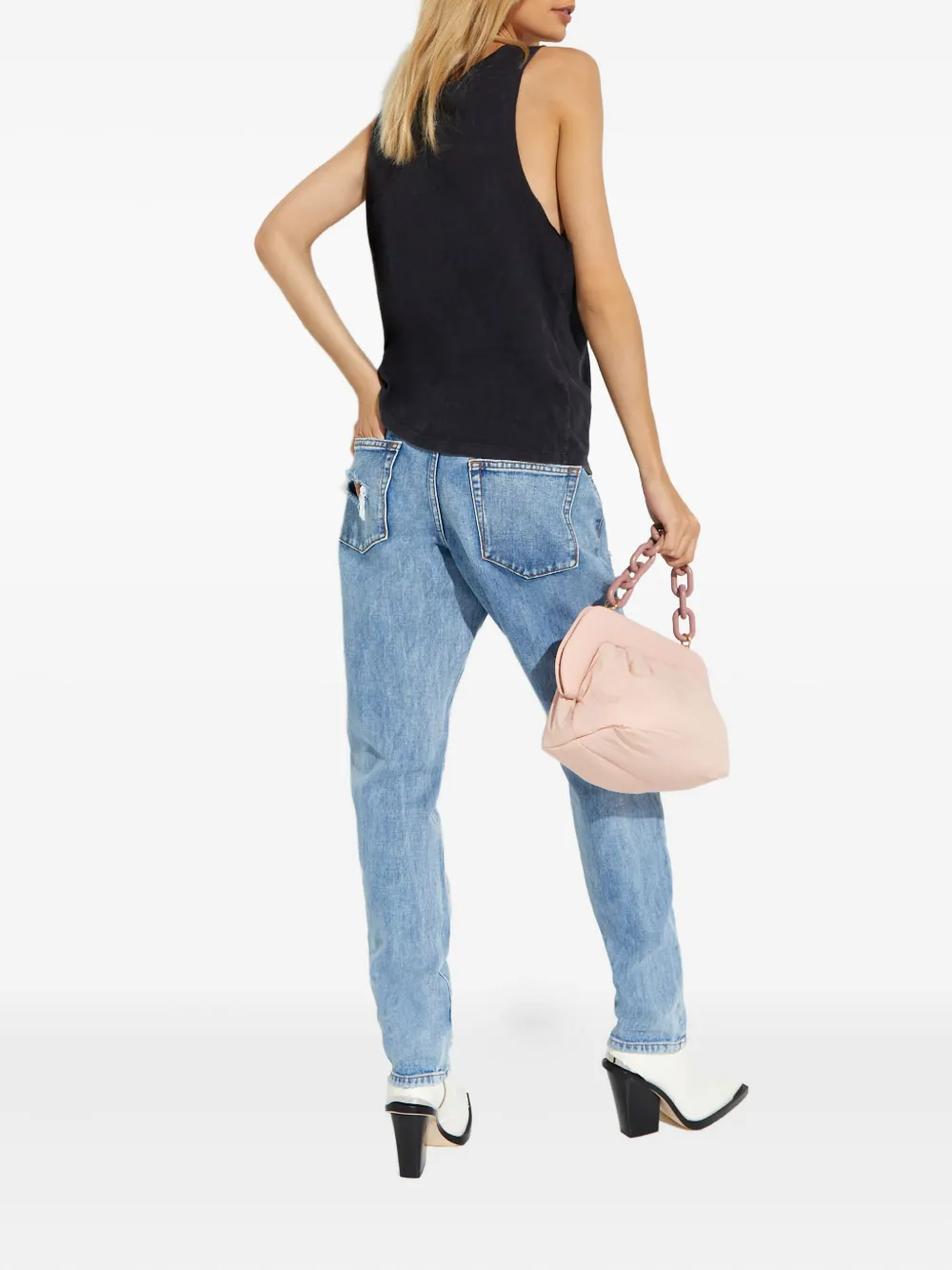 One Teaspoon Ripped-details Jeans In Blue