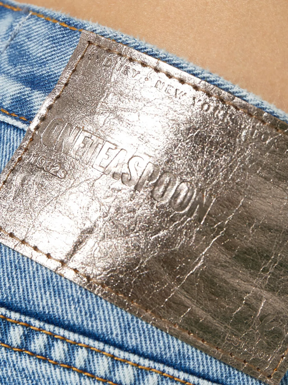 One Teaspoon Ripped-details Jeans In Blue