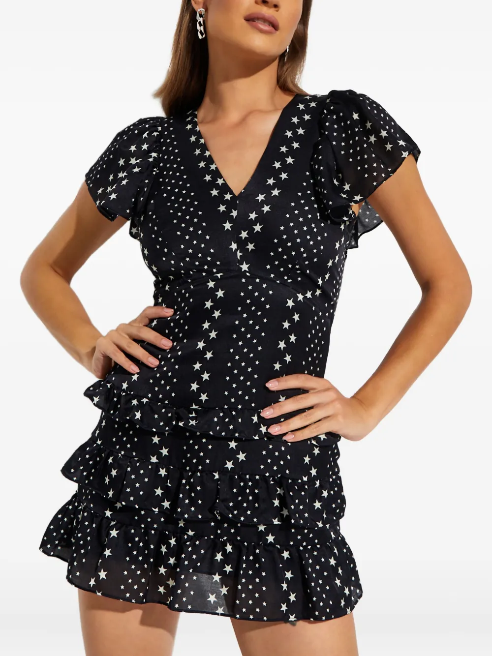 LoveShackFancy Higgins mini dress | Black | Image 1