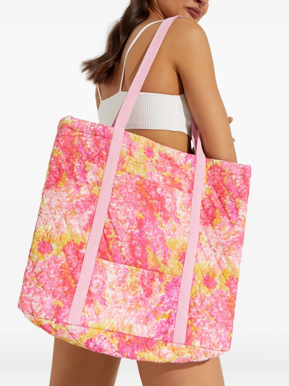 LoveShackFancy Henderson quilted shoulder bag - Roze