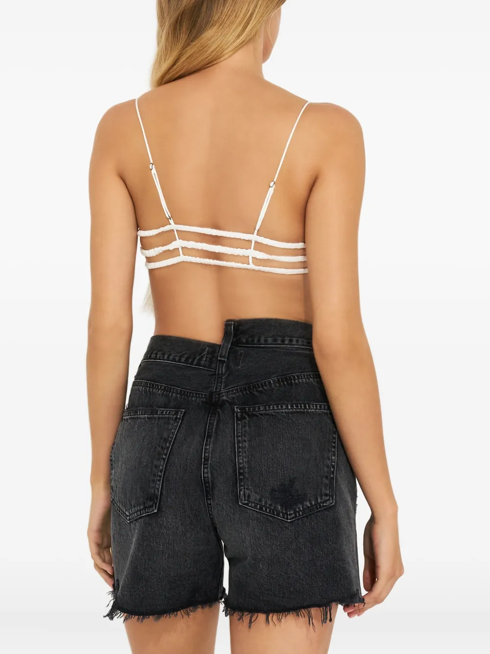 Free People Cropped top Wit