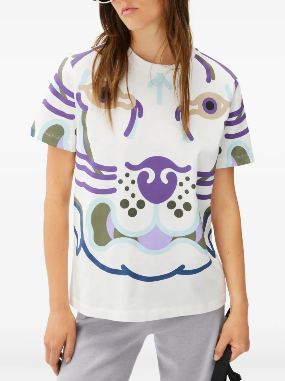 Kenzo T-shirt met print Wit