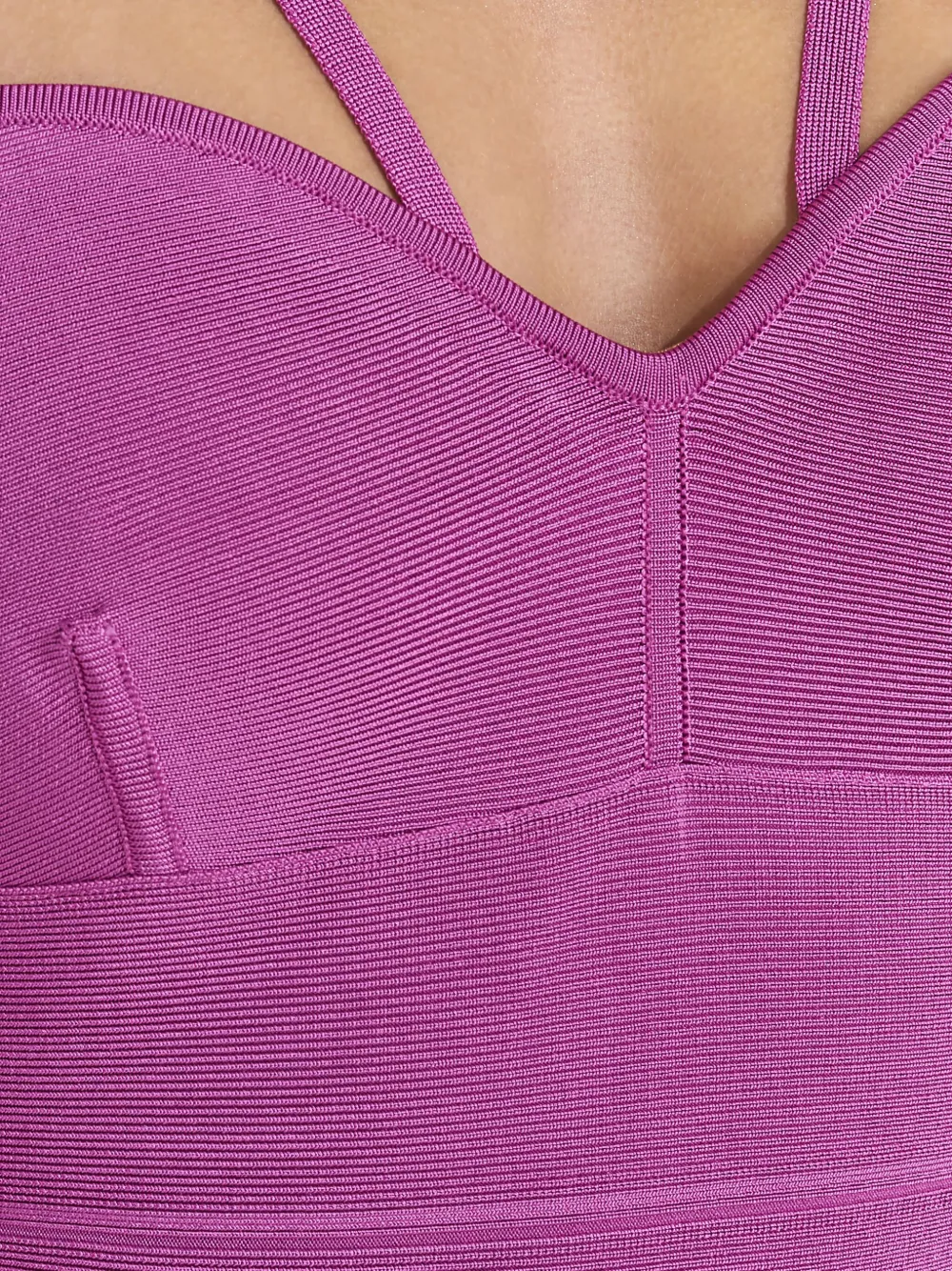 Herve Leger Sweetheart Midi Dress In Pink