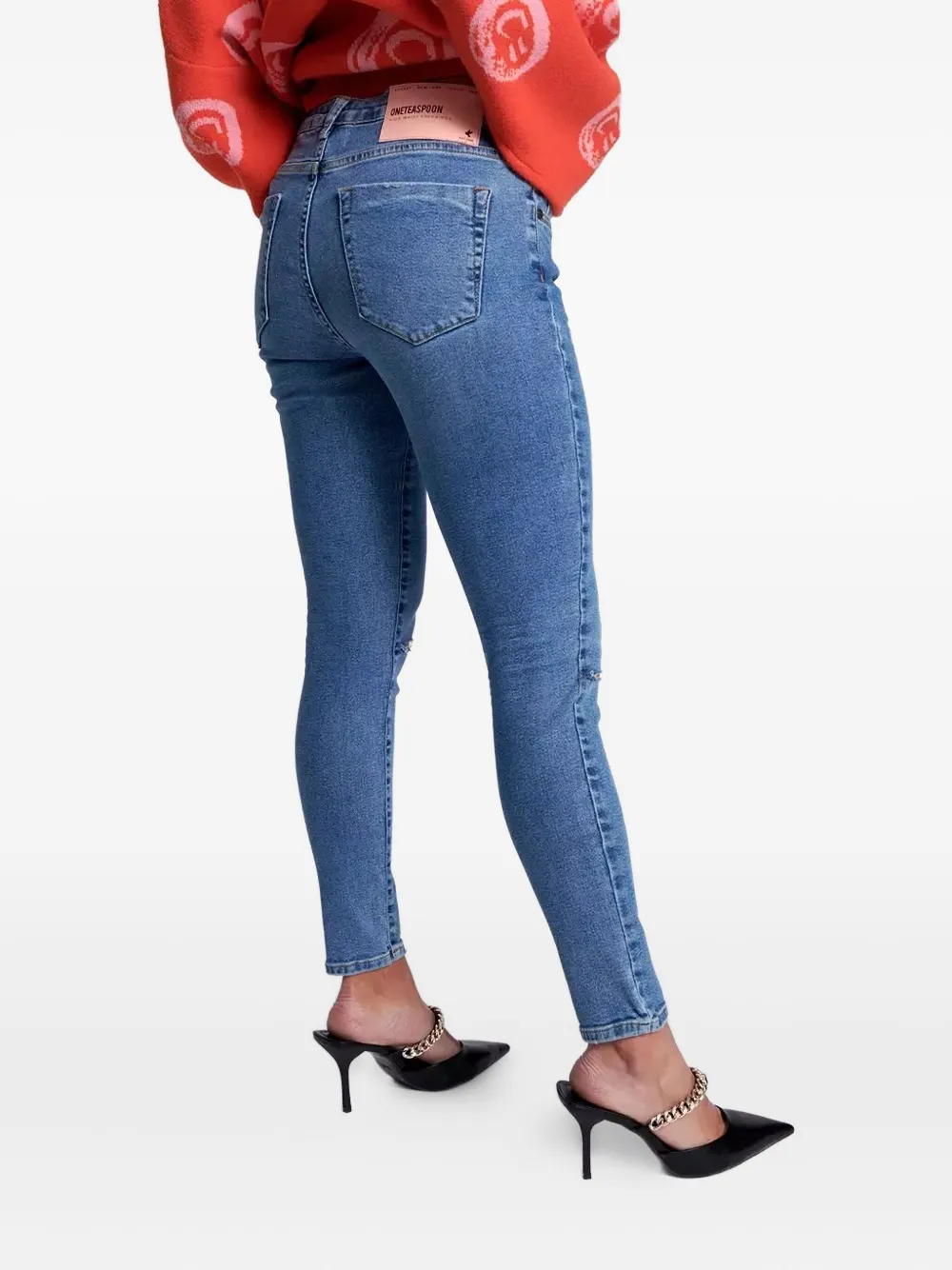 One Teaspoon Freebirds gerafelde jeans Blauw