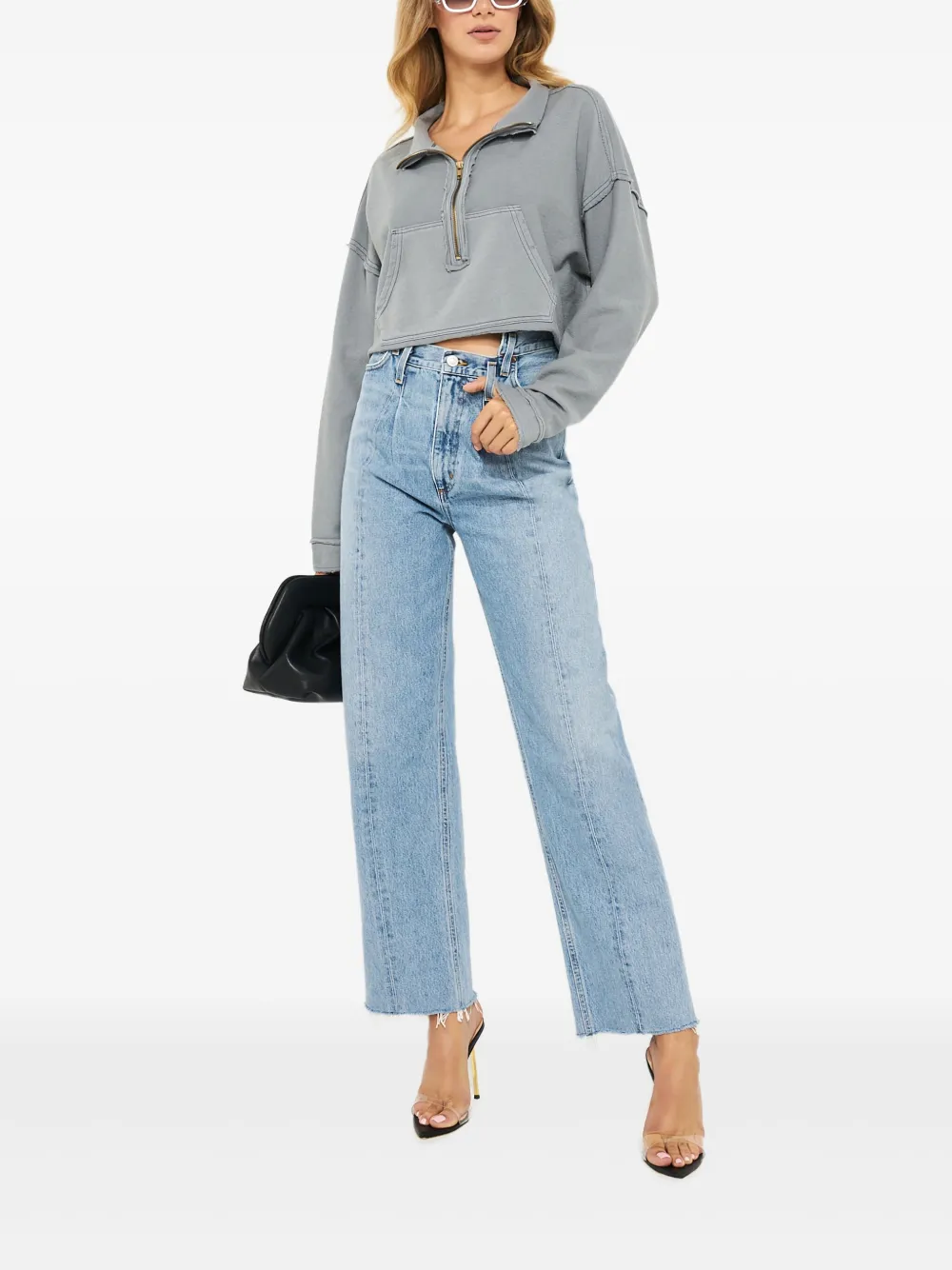 Free People sudadera corta con medio cierre | Sudaderas | Image 2