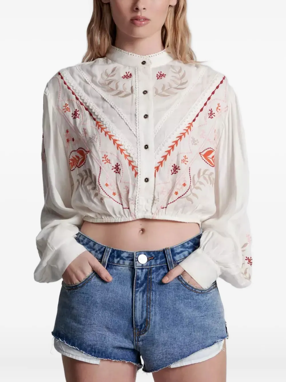One Teaspoon Outlaws Denim Shorts In Blue