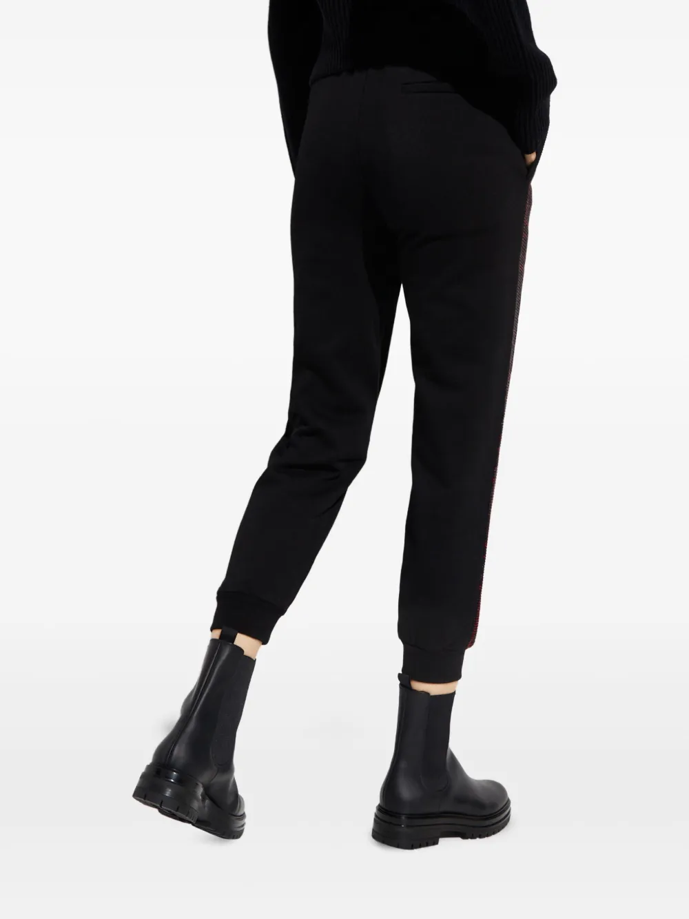 Retroféte Dua Crystal-detail Track Pants In Black