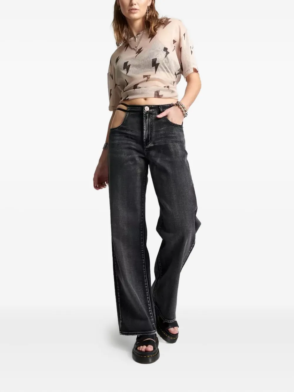 One Teaspoon Jackson jeans - Zwart