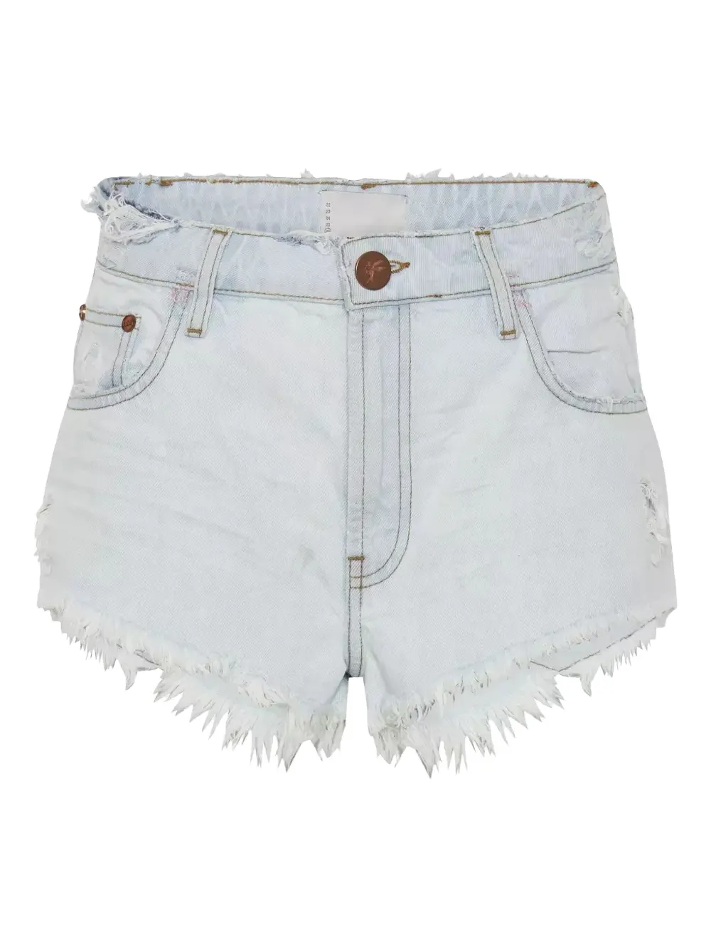 One Teaspoon The One frayed denim shorts | Blue | Image 1