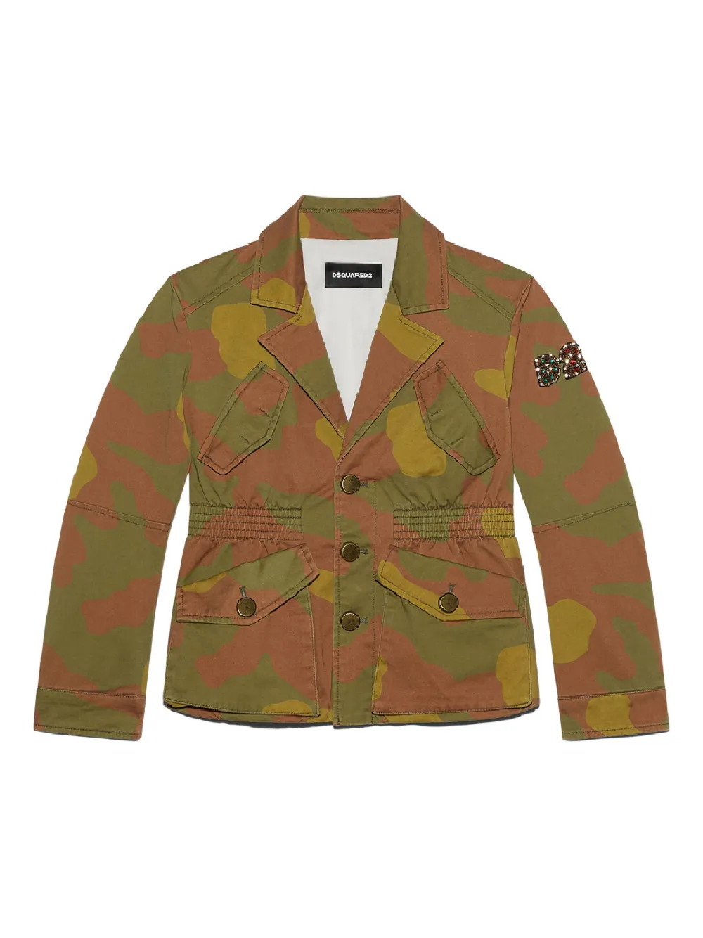DSQUARED2 KIDS Giacca con stampa camouflage - Verde