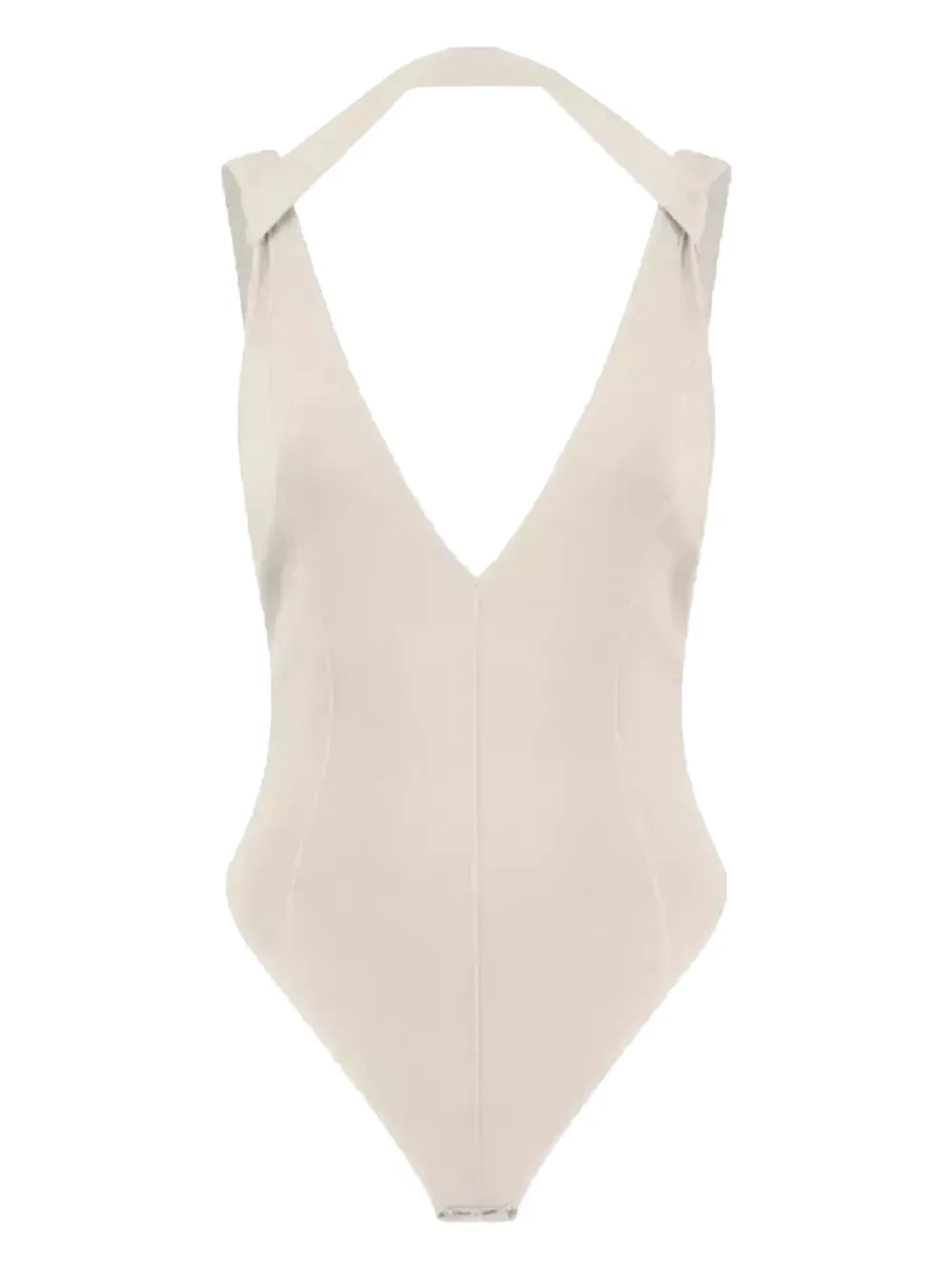 GAUGE81 Mezi deep V-neck bodysuit | Neutrals | Image 1