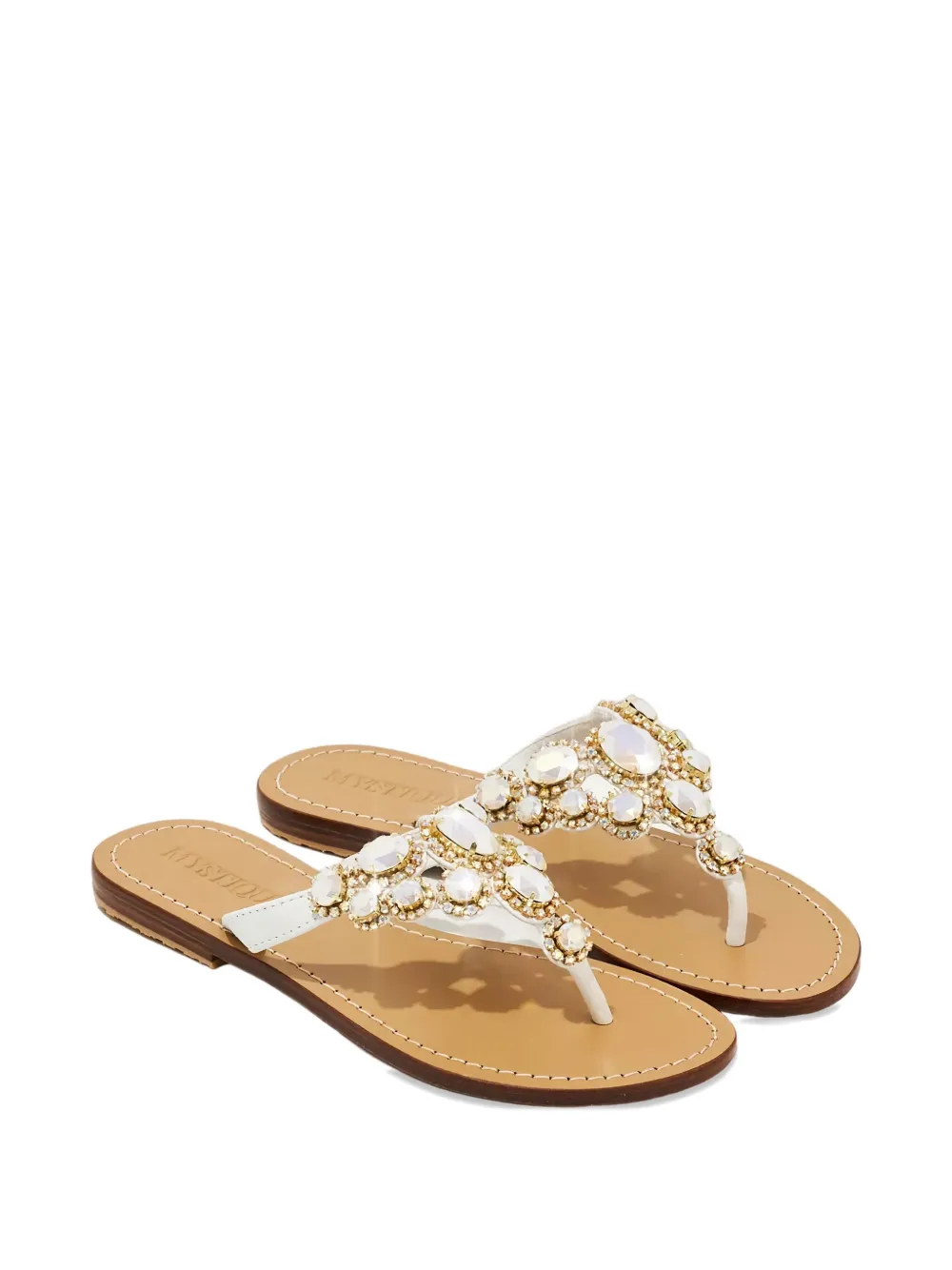 Mystique Crystal-embellished Sandals In Multi
