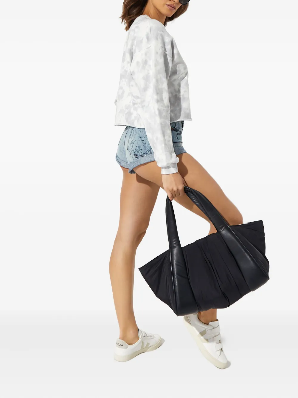 One Teaspoon Bandits Tattoo denim shorts Blauw