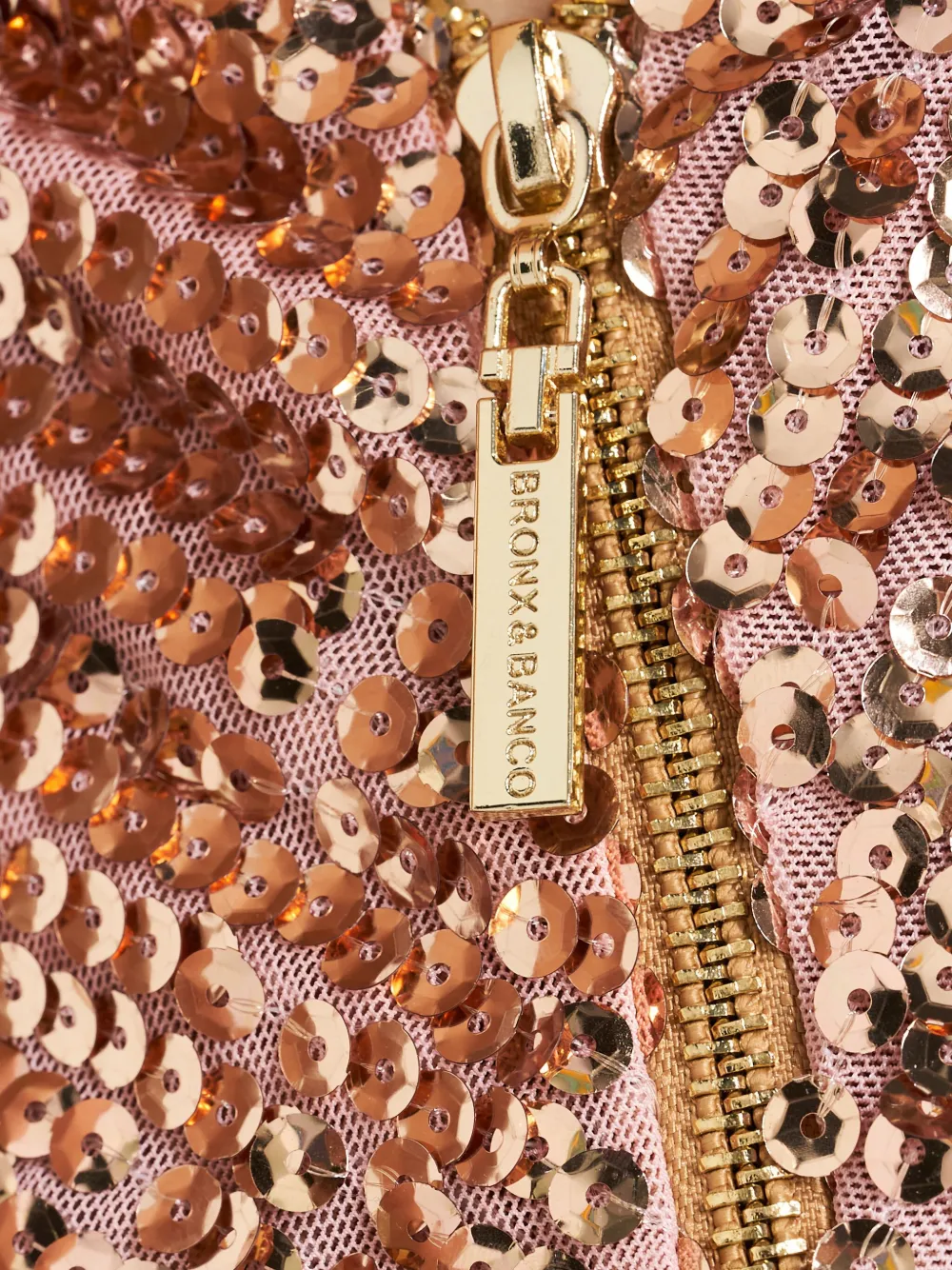 Bronx And Banco Sequin Asymmetric-hem Maxi Dress In Gold