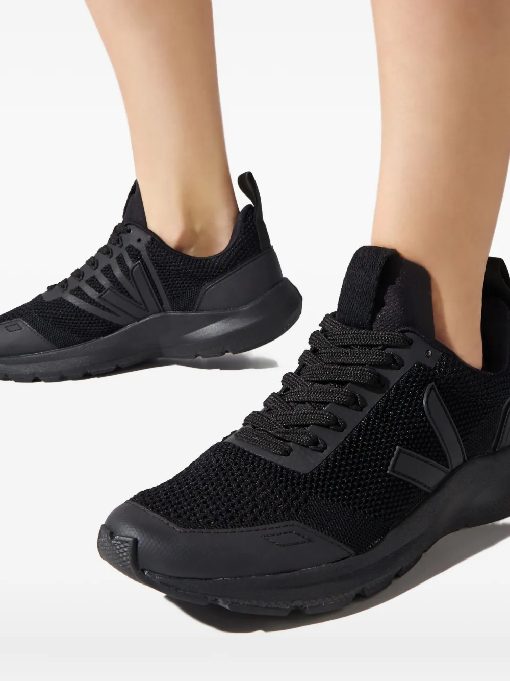 Rick Owens X VEJA Sneakers met logo Zwart