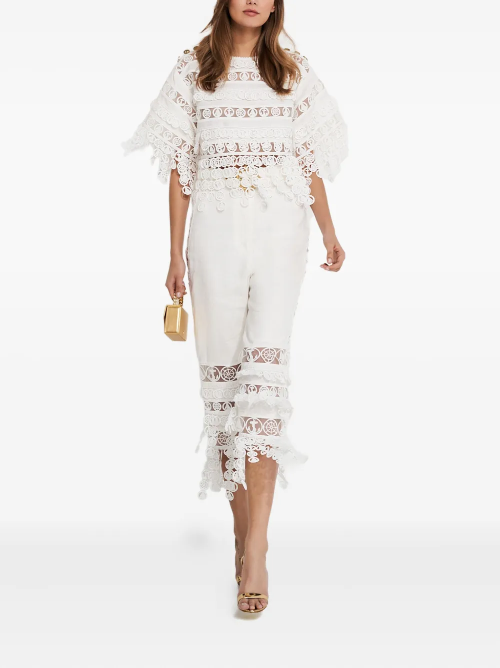 ZIMMERMANN Broek met vlakken - Wit