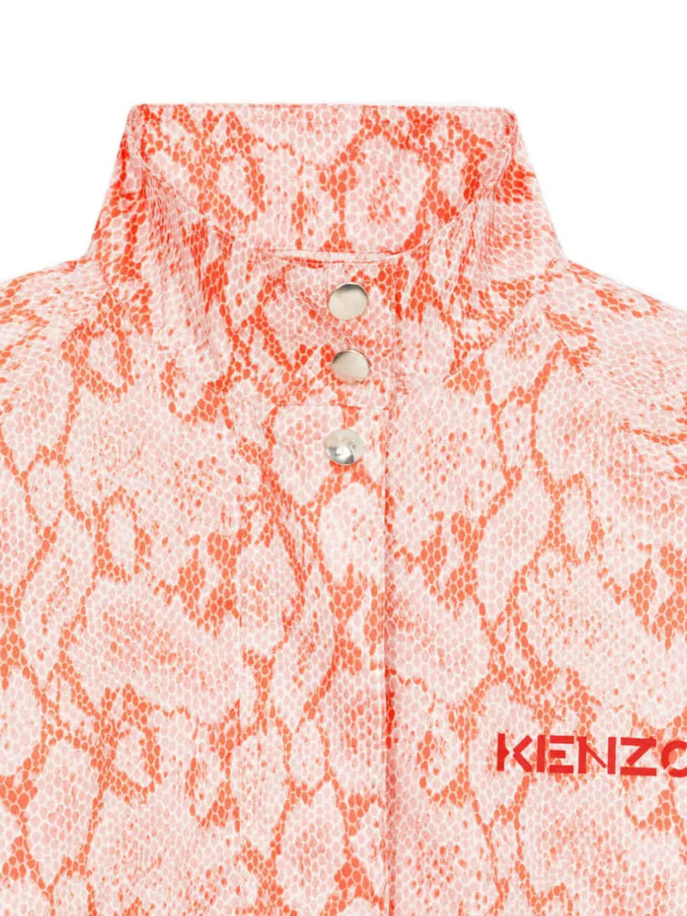 Kenzo Jack met rits en pythonprint Oranje
