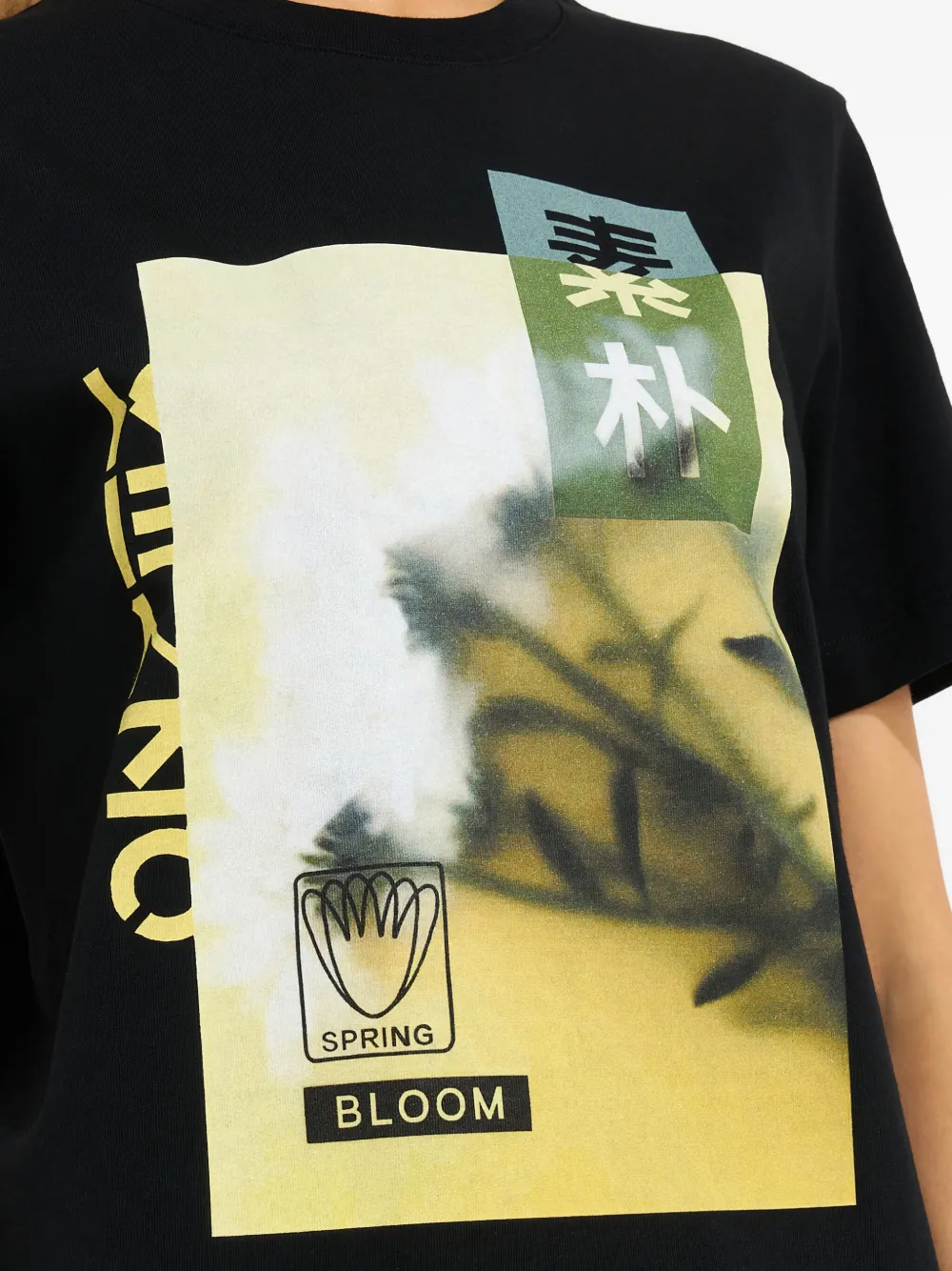 Kenzo T-shirt met print Zwart