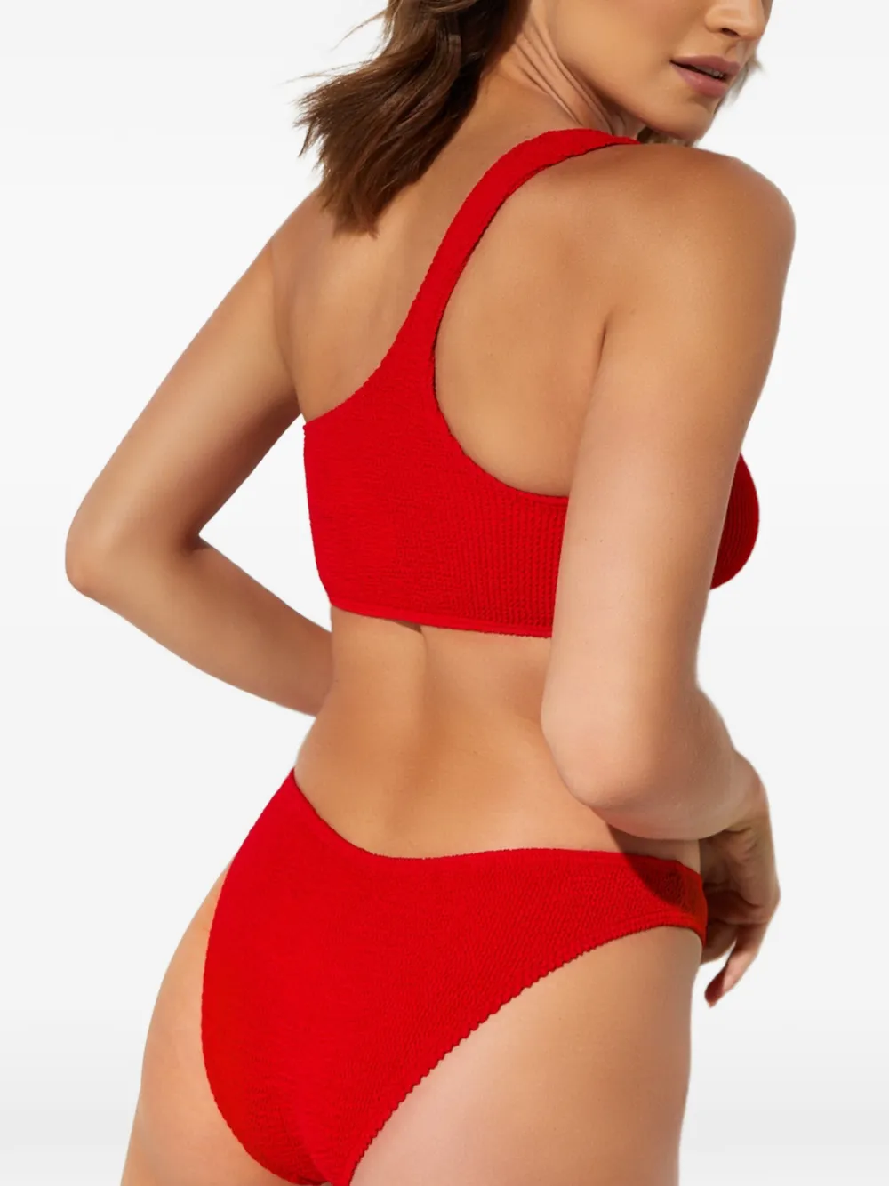 Bond-eye Samira asymmetrische bikini Rood