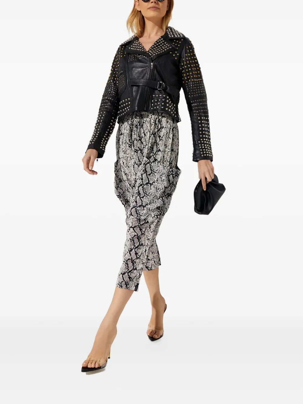 One Teaspoon snake-print cropped trousers | Cropped Trousers | Image 2