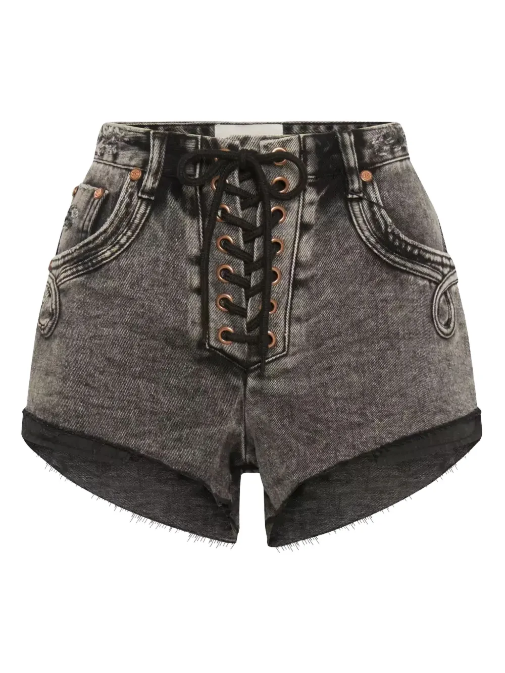 One Teaspoon lace-up shorts - グレー One Teaspoon lace-up shorts - グレー