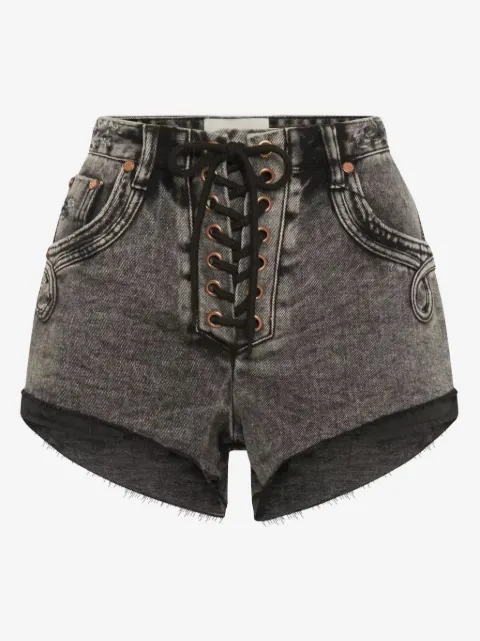 One Teaspoon lace-up shorts