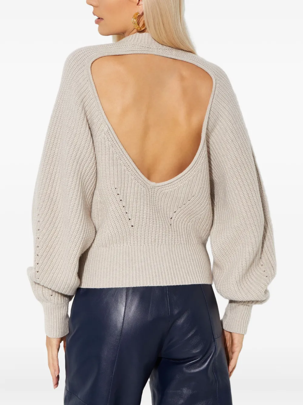 Isabel Marant Palma Cut-out Sweater In Neutral
