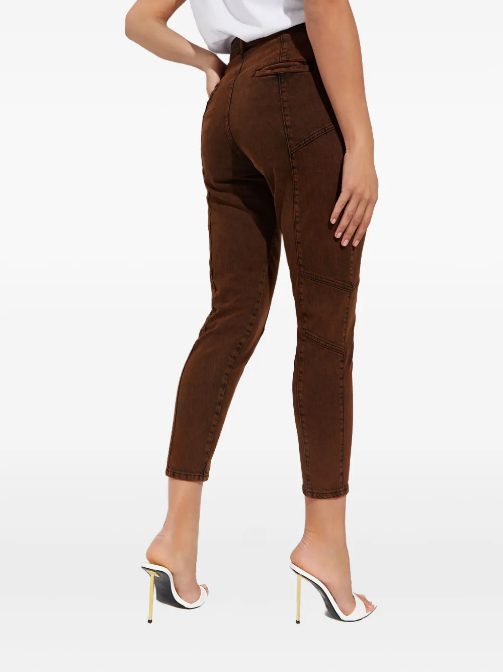 Retroféte Elliot Belt Jeans In Brown