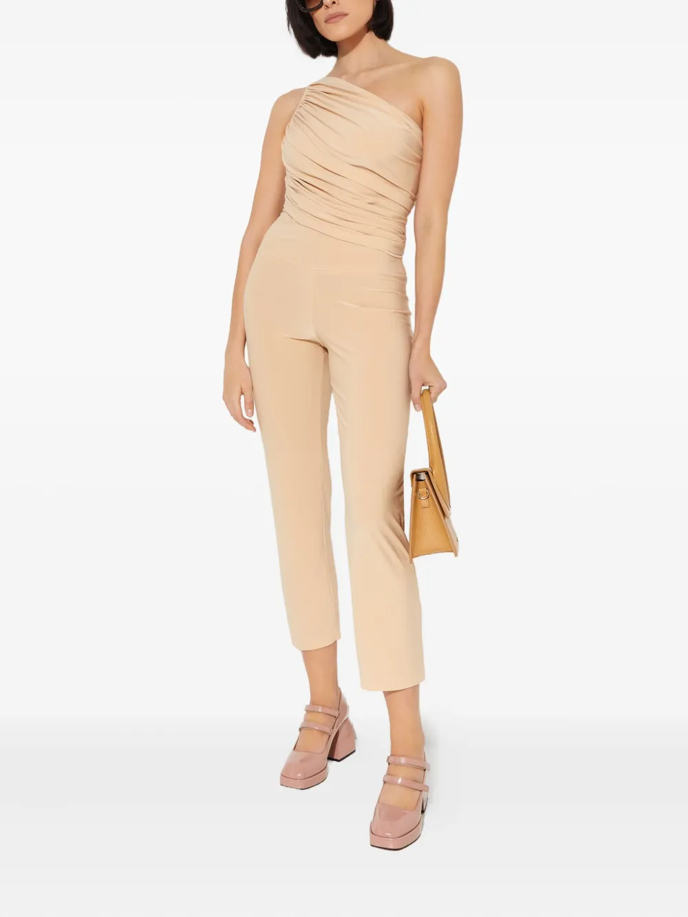 Norma Kamali elasticated-waist trousers - Beige