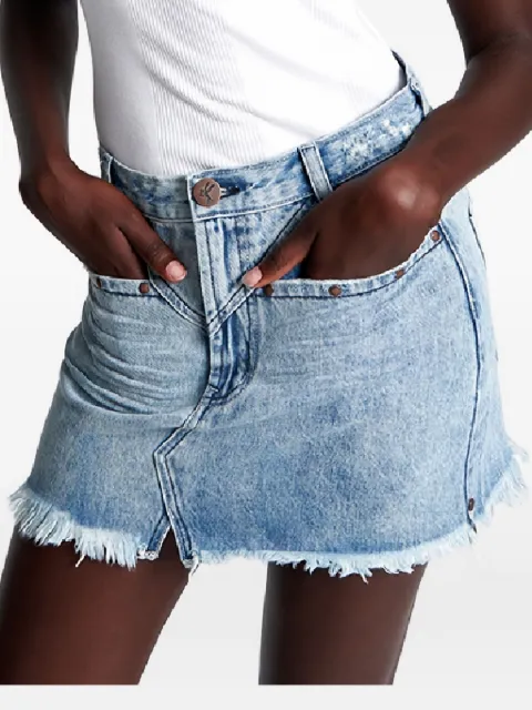 One Teaspoon Salty Dog frayed mini skirt