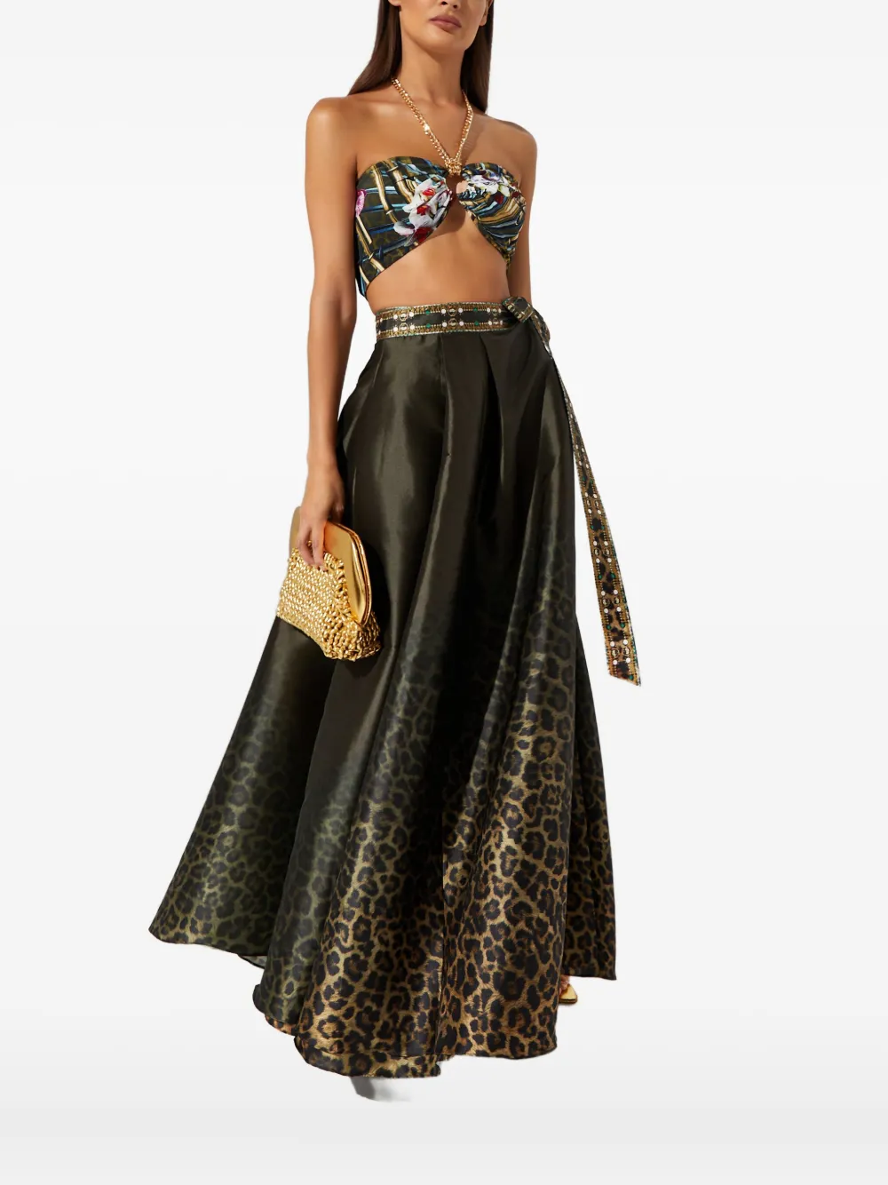 Camilla Top met print - Zwart