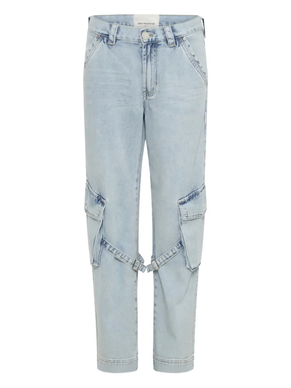 One Teaspoon Cargo-pocket Jeans In Blue