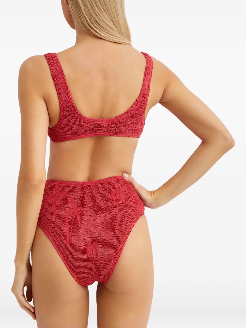 Bond-eye Scout bikinitop met palmprint Rood