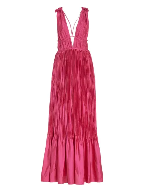 Simkhai robe longue Ostara à design plissé