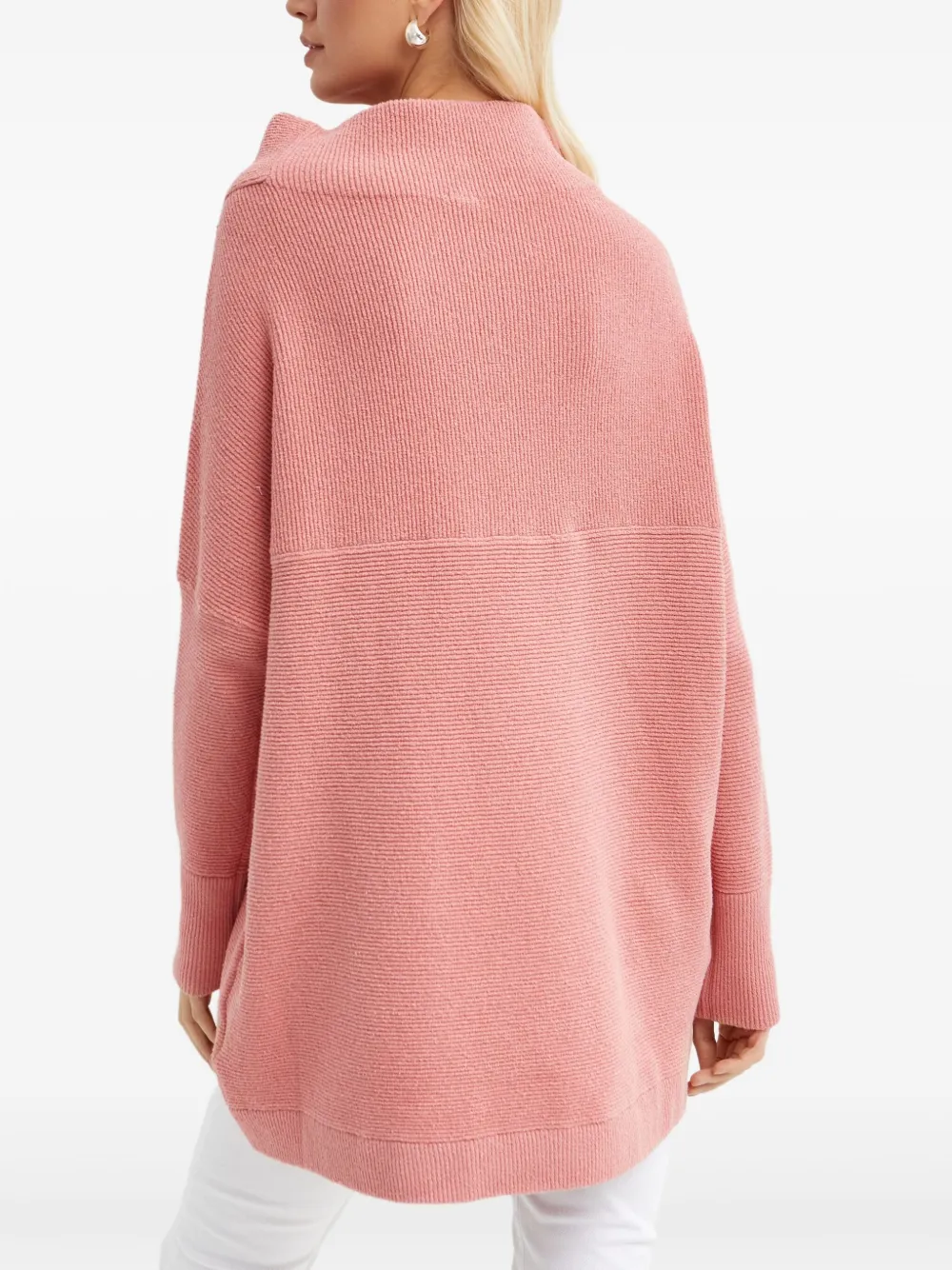 Free People Geribbelde top Roze