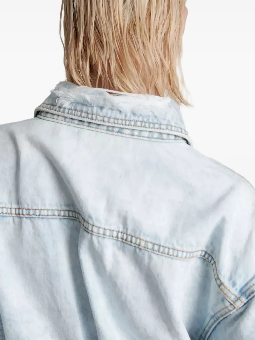 One Teaspoon Malibu Florence gerafelde mini-jurk Blauw