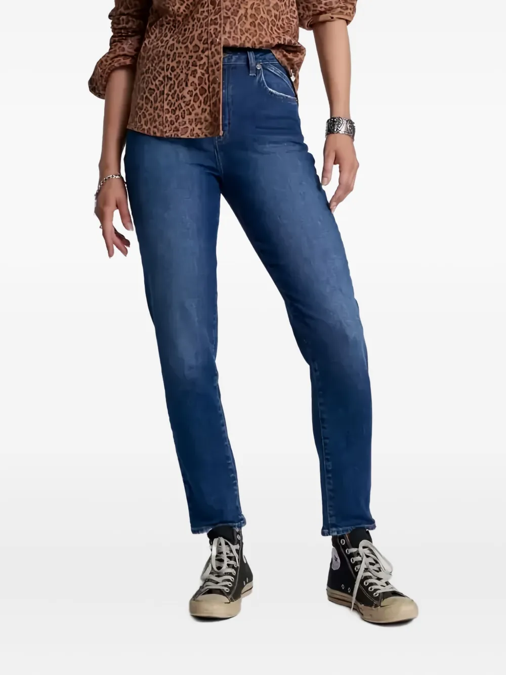 One Teaspoon Legend High-waist Jeans In Blue