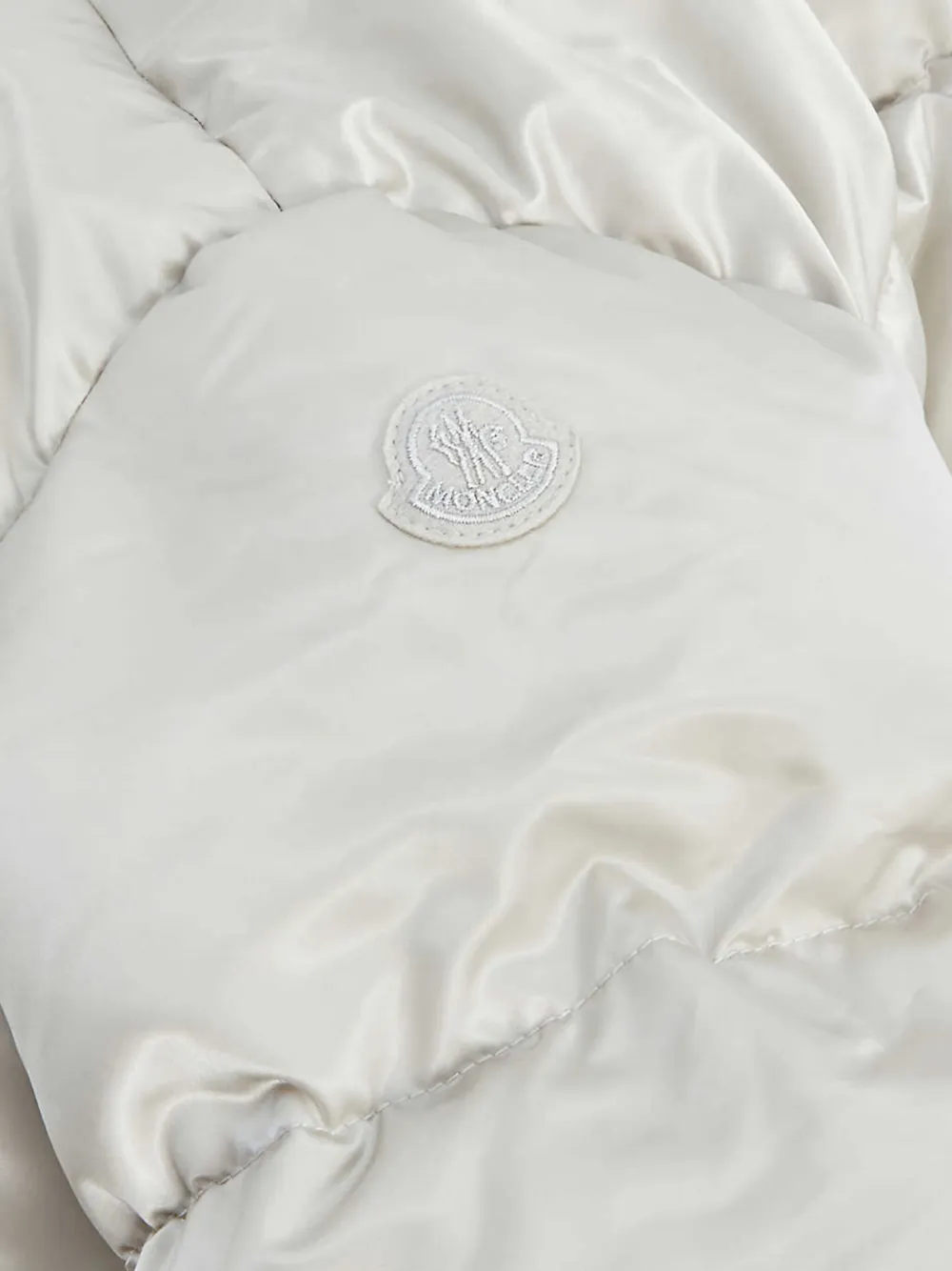 Moncler Enfant Katrin gewatteerde jas met capuchon Beige