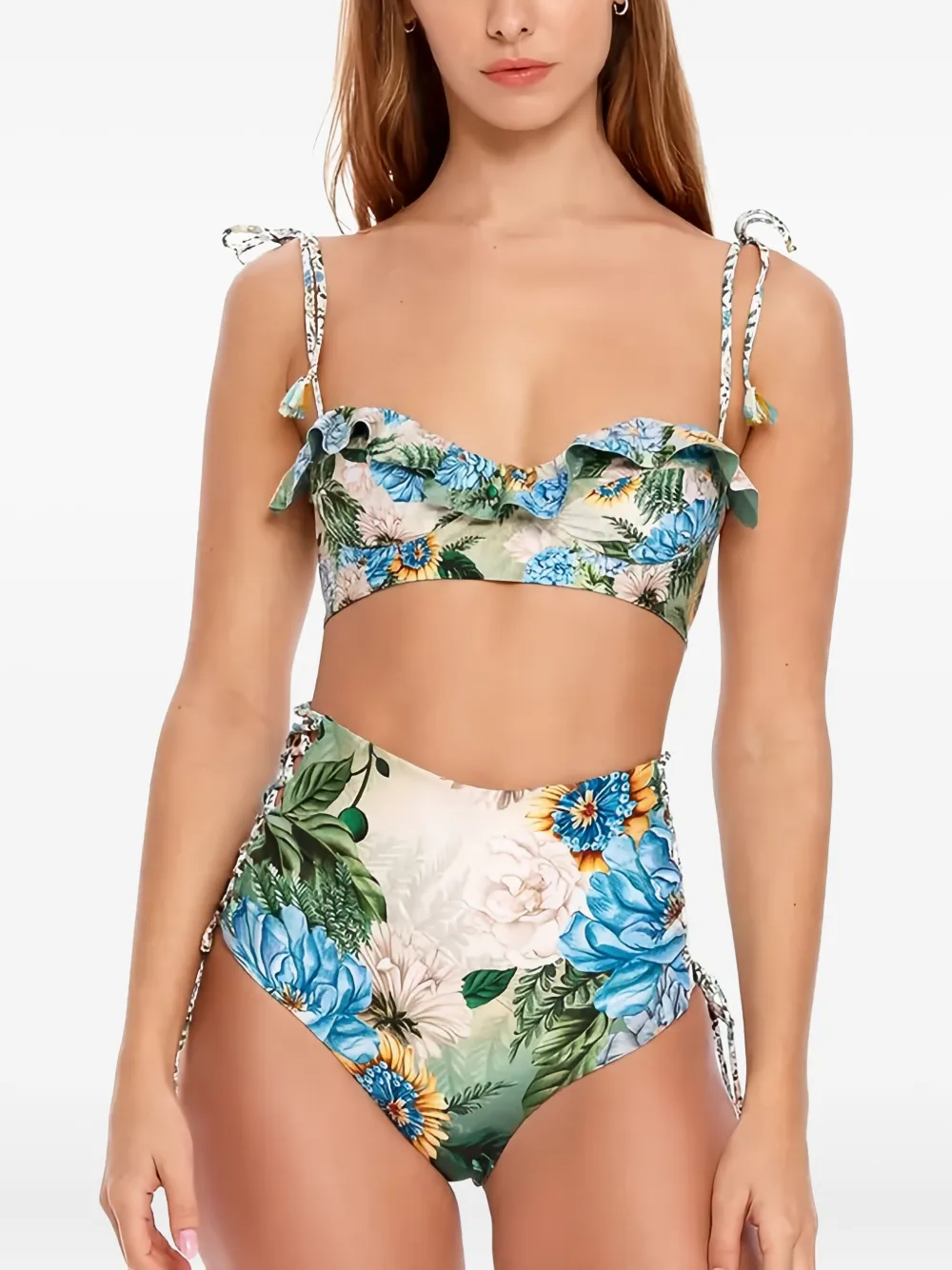Agua Bendita Hope Eco Reversible Bikini Bottom In Multi
