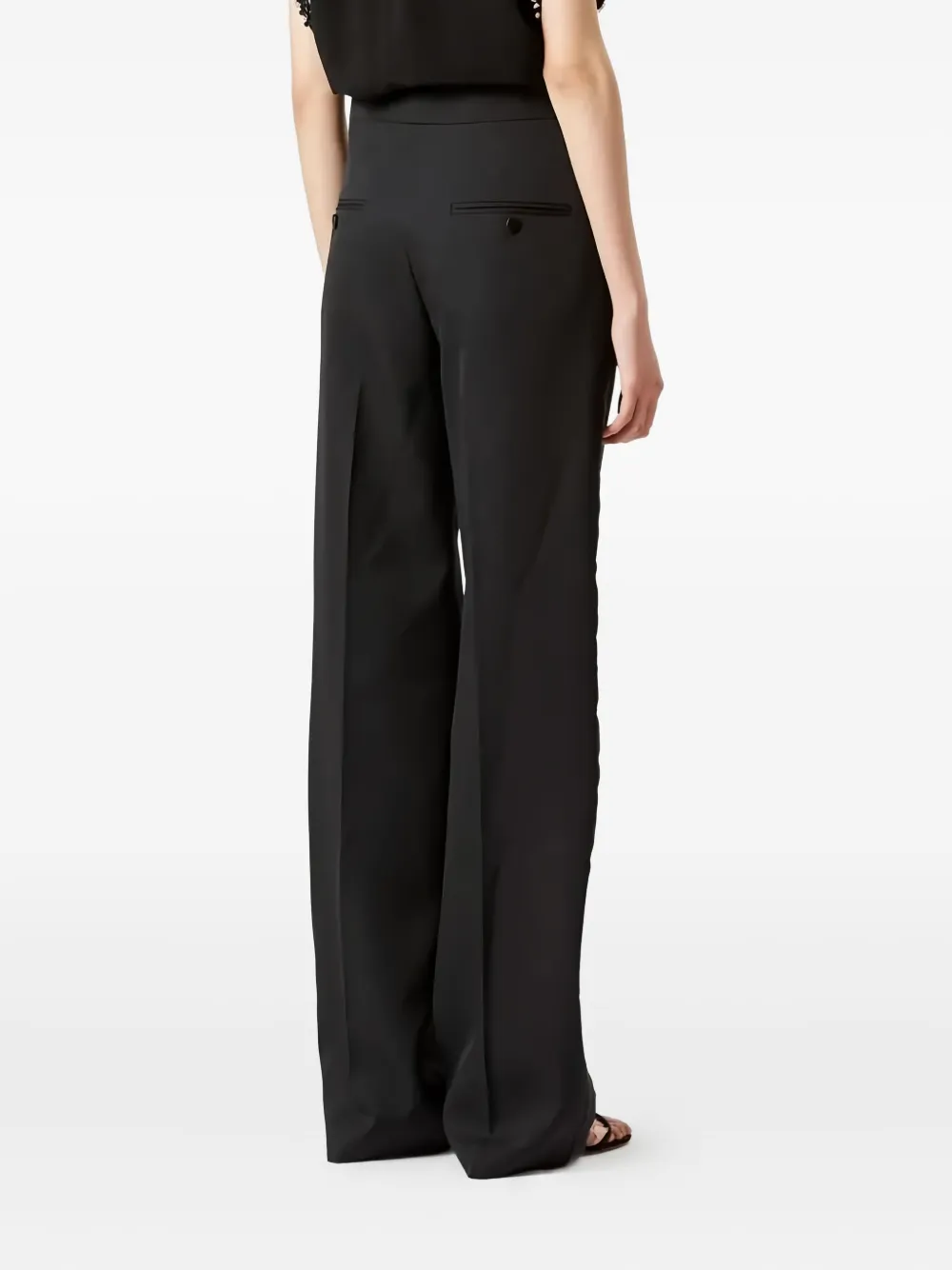 ISABEL MARANT Scarly satijnen broek Zwart