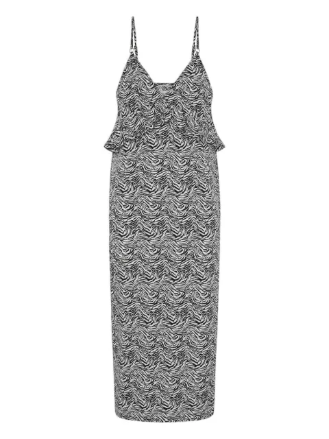 One Teaspoon Interference ruffled-detail midi dress