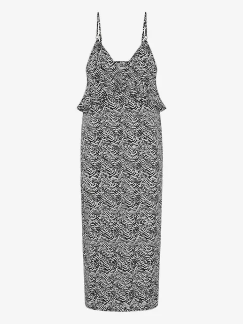 One Teaspoon Interference ruffled-detail midi dress