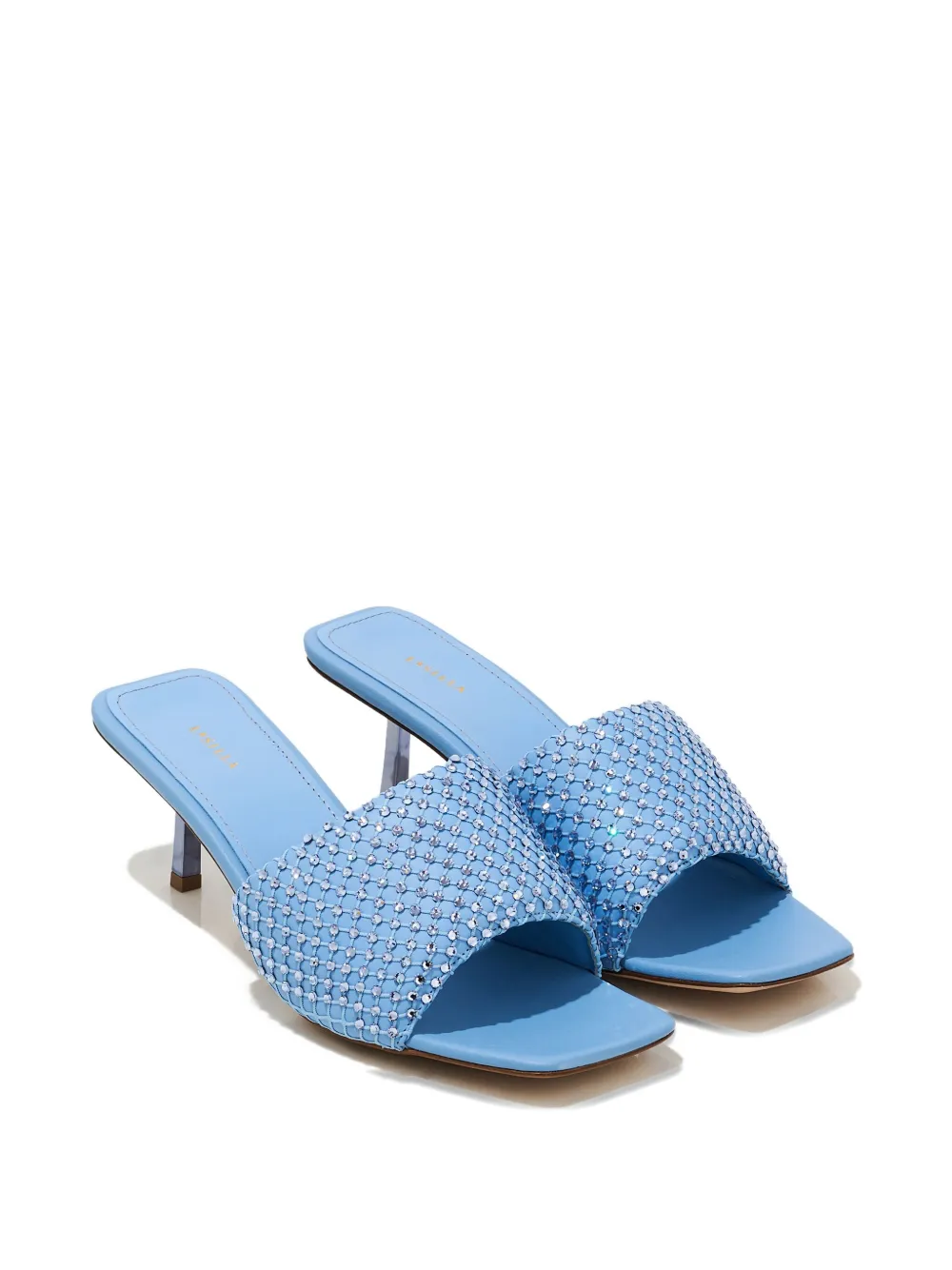 Le Silla 75mm Crystal-embellished Sandals In Blue